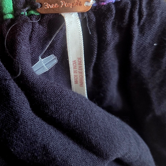 Free People Floral Midi Dress - Black and Multicolor - Picture 4 of 4